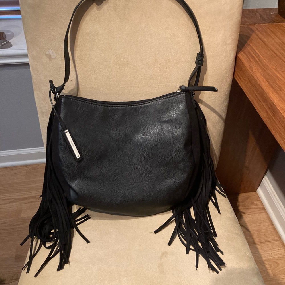 NINE WEST fringe black handbag brand new W/O tags